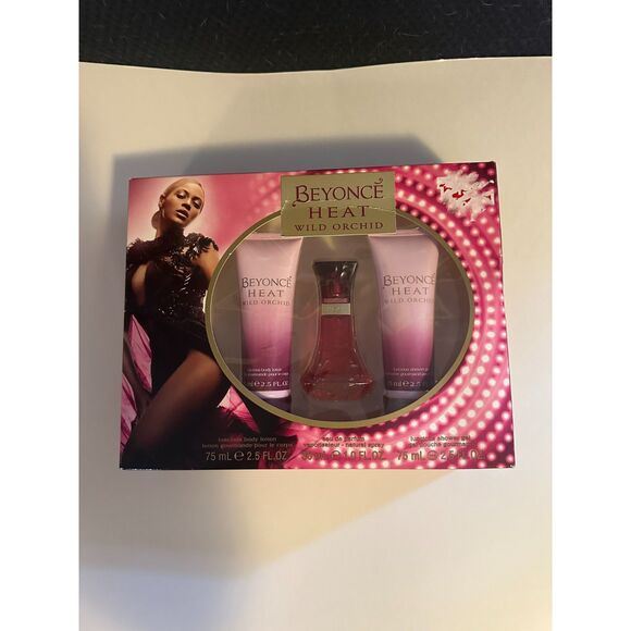 NWT Beyoncé Heat Wild Orchid Gift Set Eau De Parfum 1.0 Oz & 2.5 Oz GEL & LOTION - Picture 1 of 4